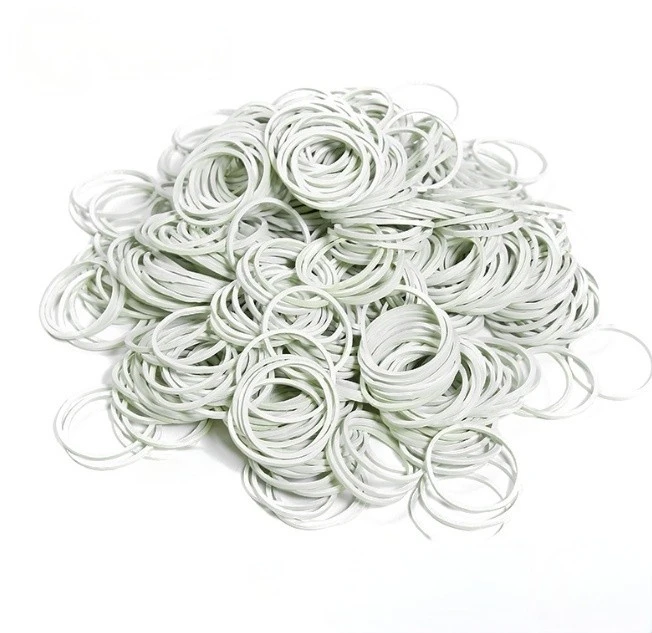 Eco-friendly biodegradable white rubber bands Eco-friendly biodegradable white rubber bands